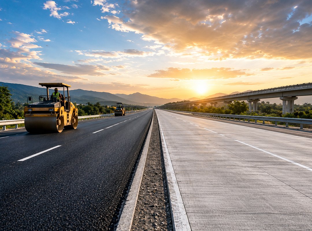 Read more about the article Asphalt vs Concrete Roads: Which One Makes More Sense for India’s Infrastructure?