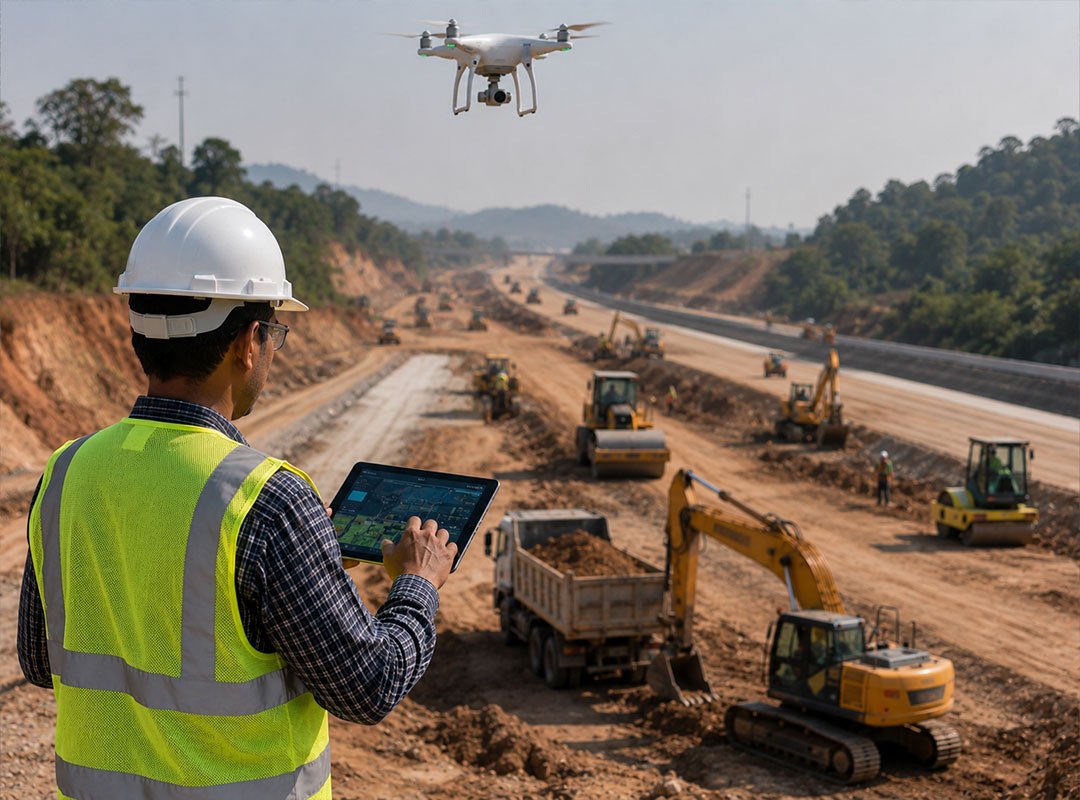 Read more about the article How Digital Technologies Are Transforming Every Road Development Company in India