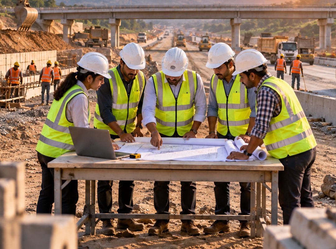 You are currently viewing Life at a Highway Project Site: Understanding the Work of a Highway Construction Company in India Beyond Engineering