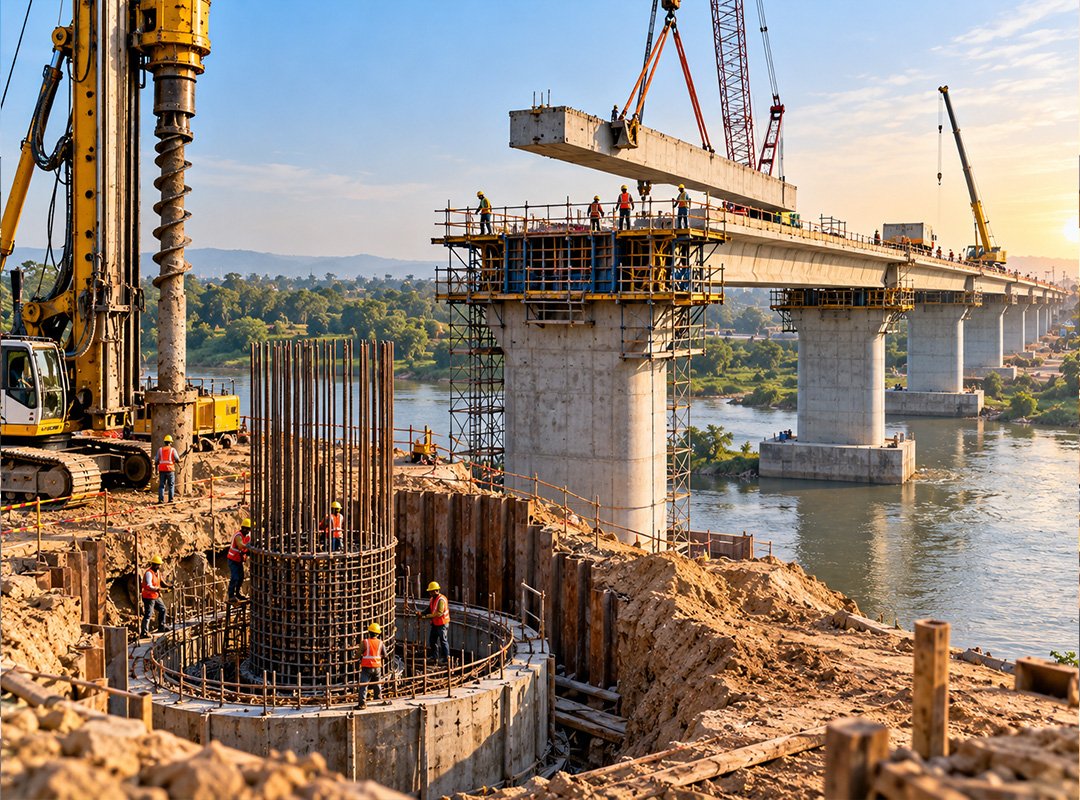 Read more about the article How Highway Bridges Are Built: Key Stages from Foundation to Completion